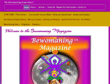 Tablet Screenshot of bewomaning.com
